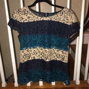 Ann Taylor three tone blouse